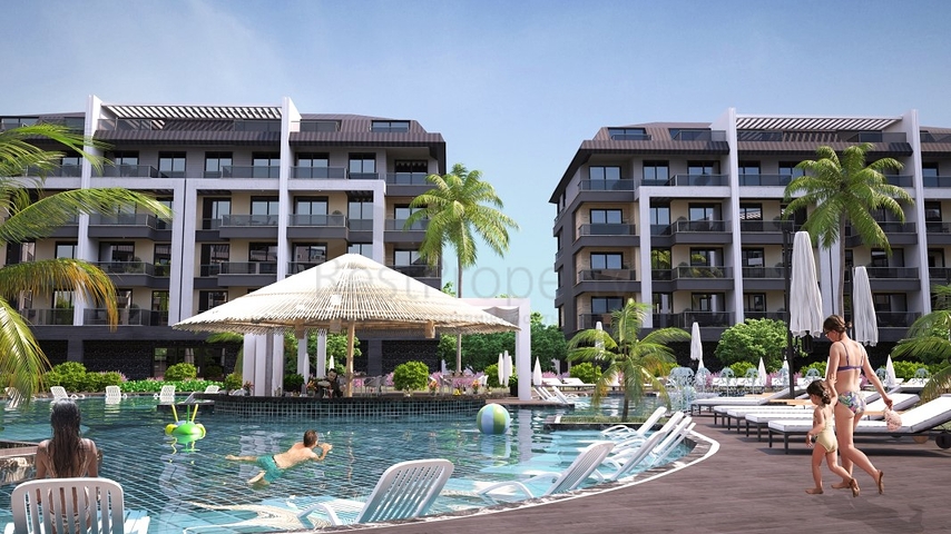 Квартира планировкой 1+1 в районе Оба