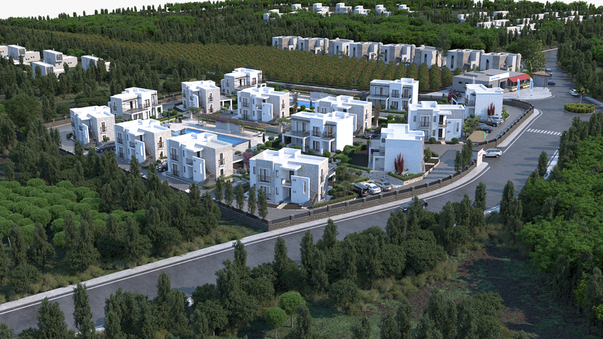 Роскошные резиденции в живописном районе Туркбюкю