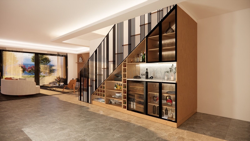 Виллы в живописном районе Туркбюкю, в окружение густой зелени. 