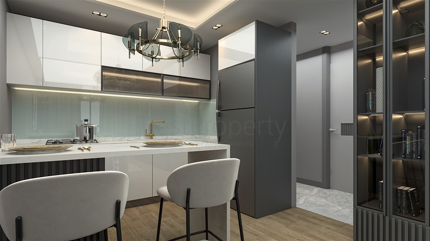 Привлекательный проект в 600 м от моря в Мерсине