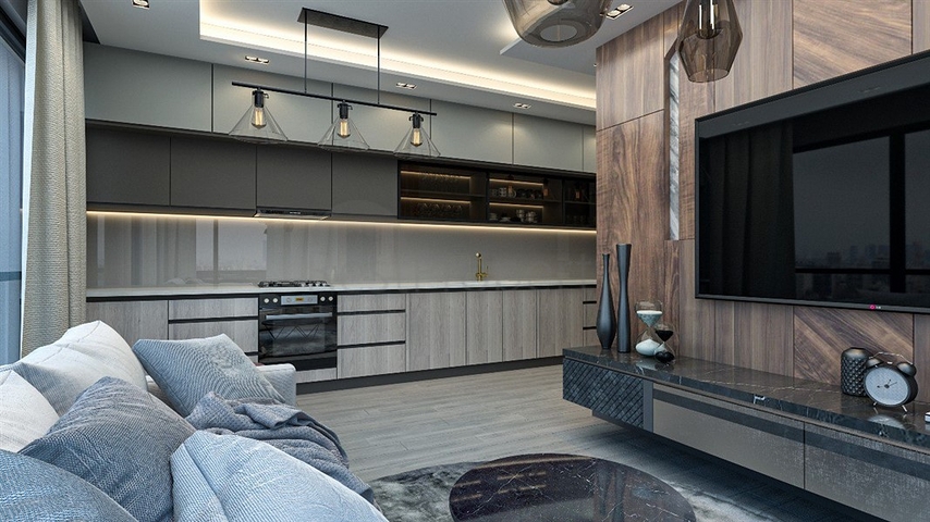 Привлекательный проект в 600 м от моря в Мерсине