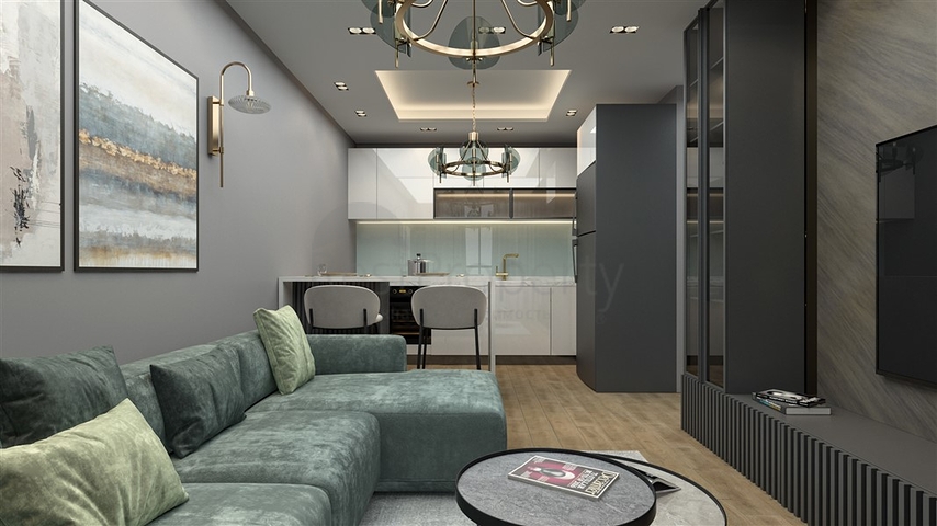 Привлекательный проект в 600 м от моря в Мерсине