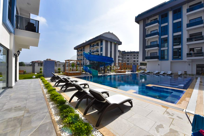 Новая квартира в районе Оба в комплексе с инфраструктурой