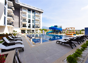 Новая квартира в районе Оба в комплексе с инфраструктурой