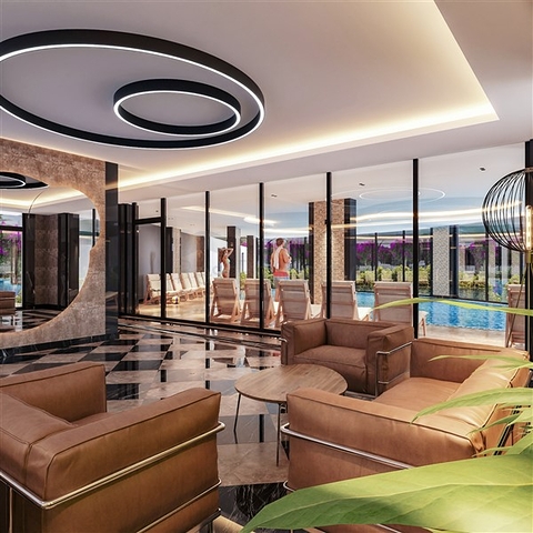 Апартаменты на стадии строительства в одном из курортных районов Мерсина