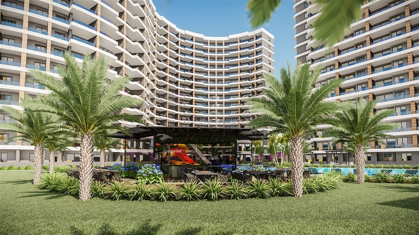 Апартаменты на стадии строительства в одном из курортных районов Мерсина