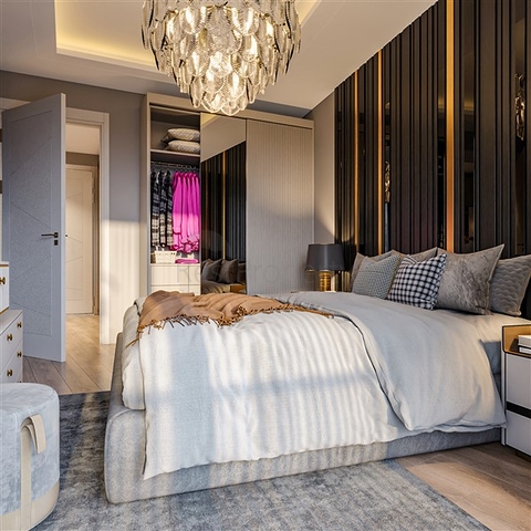 Апартаменты на стадии строительства в одном из курортных районов Мерсина