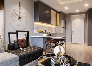 Апартаменты на стадии строительства в одном из курортных районов Мерсина