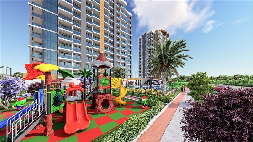 Масштабный строящийся проект в районе Томюк Эрдемли