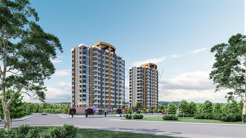 Масштабный строящийся проект в районе Томюк Эрдемли