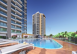 Масштабный строящийся проект в районе Томюк Эрдемли