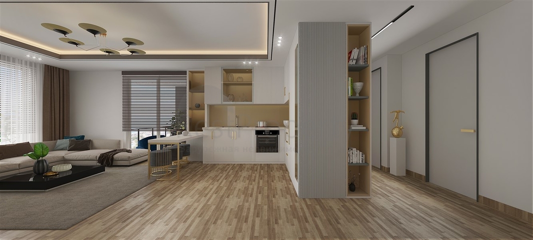 Новый жилой комплекс на стадии строительства в районе Эрдемли