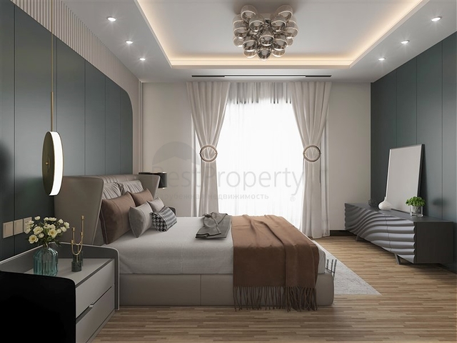 Новый жилой комплекс на стадии строительства в районе Эрдемли