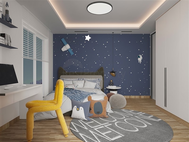 Новый жилой комплекс на стадии строительства в районе Эрдемли