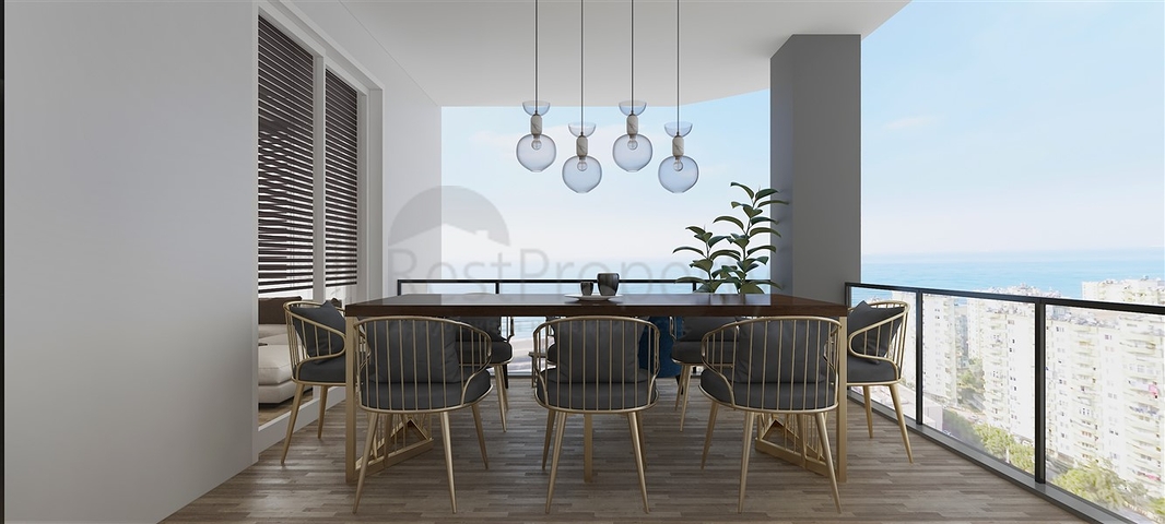 Новый жилой комплекс на стадии строительства в районе Эрдемли