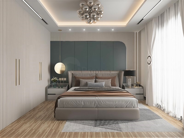 Новый жилой комплекс на стадии строительства в районе Эрдемли