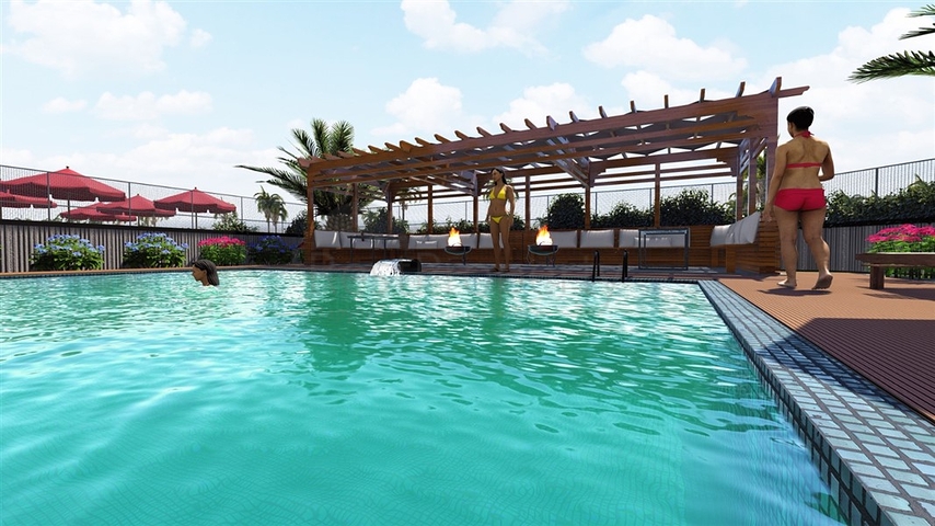 Новый жилой комплекс на стадии строительства в районе Эрдемли