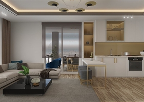 Новый жилой комплекс на стадии строительства в районе Эрдемли