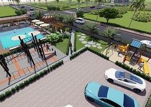 Новый жилой комплекс на стадии строительства в районе Эрдемли