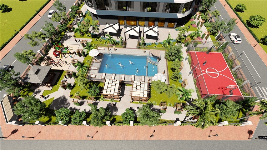 Жилой комплекс с минимальной инфраструктурой в Мерсине