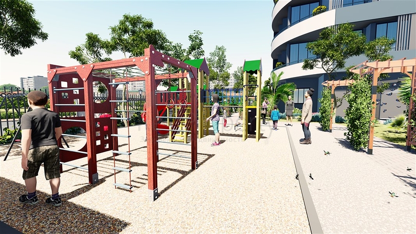 Жилой комплекс с минимальной инфраструктурой в Мерсине