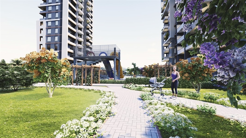 Инвестиционный проект на стадии строительства в Мерсине в 500 м от моря