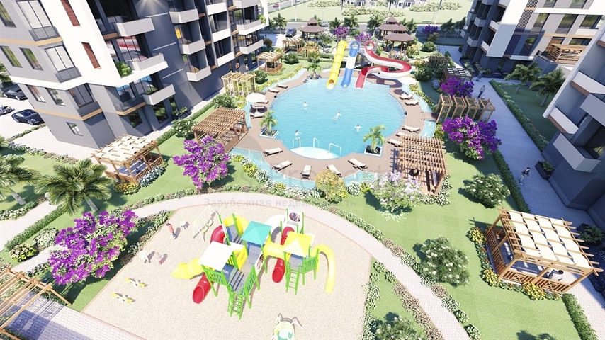 Инвестиционный проект на стадии строительства в Мерсине в 500 м от моря