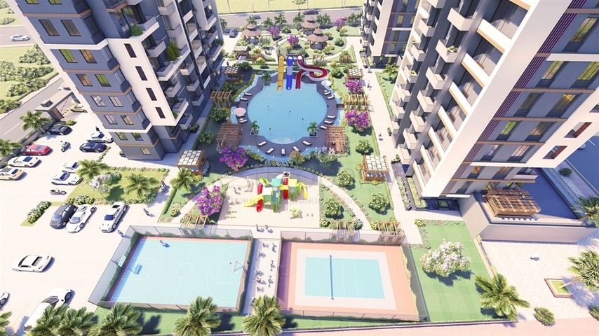 Инвестиционный проект на стадии строительства в Мерсине в 500 м от моря