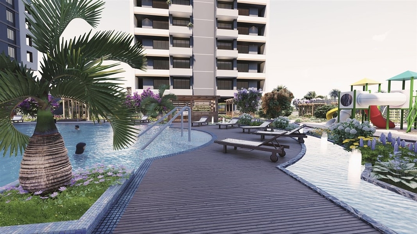 Инвестиционный проект на стадии строительства в Мерсине в 500 м от моря