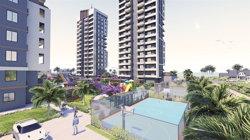 Инвестиционный проект на стадии строительства в Мерсине в 500 м от моря