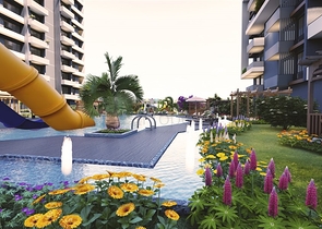 Инвестиционный проект на стадии строительства в Мерсине в 500 м от моря