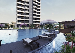 Инвестиционный проект на стадии строительства в Мерсине в 500 м от моря