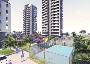 Инвестиционный проект на стадии строительства в Мерсине в 500 м от моря