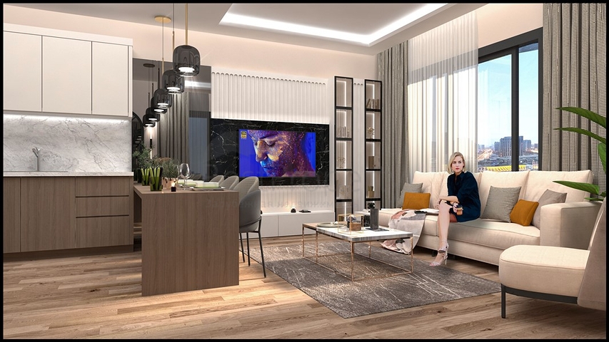 Новый проект в районе Томюк в шаговой доступности к морю