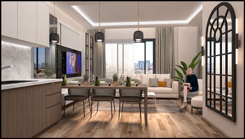 Новый проект в районе Томюк в шаговой доступности к морю