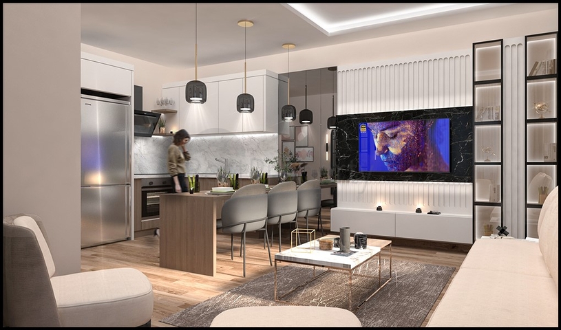 Новый проект в районе Томюк в шаговой доступности к морю