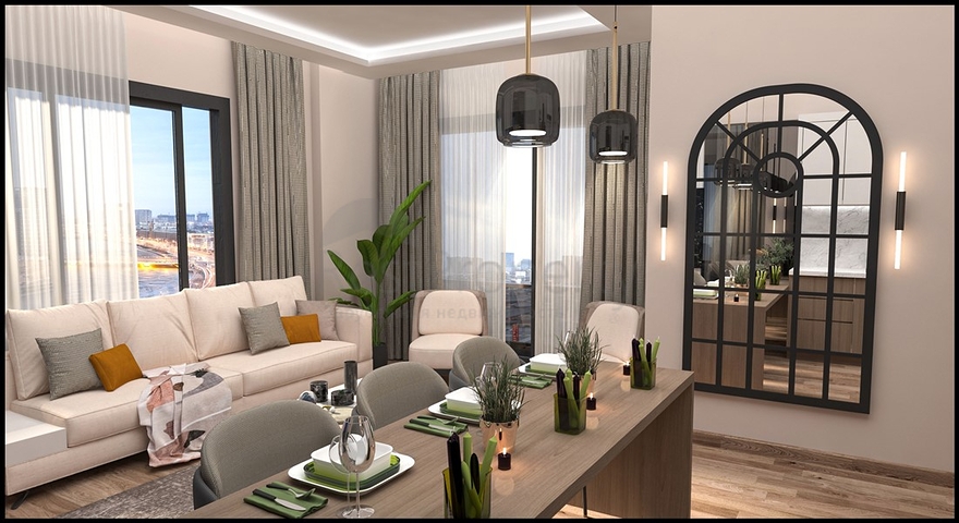 Новый проект в районе Томюк в шаговой доступности к морю