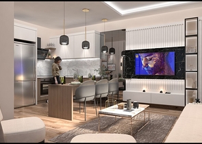 Новый проект в районе Томюк в шаговой доступности к морю