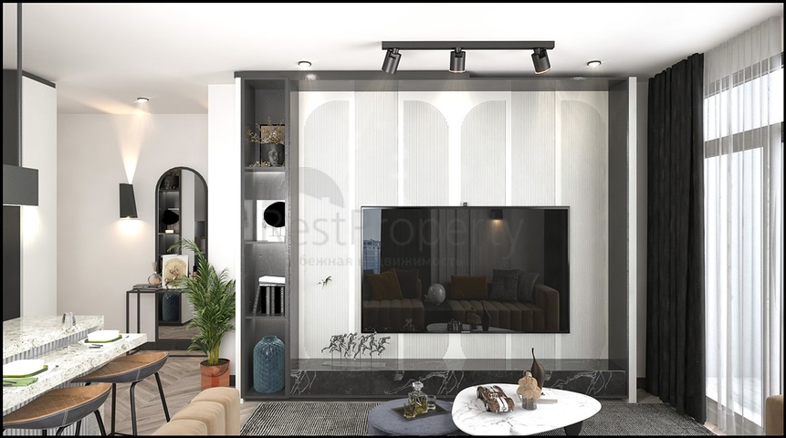 Новый перспективный проект на этапе строительства в районе Эрдемли