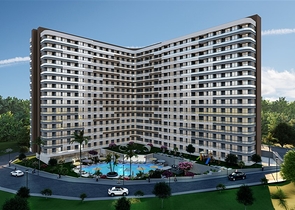 Новый перспективный проект на этапе строительства в районе Эрдемли