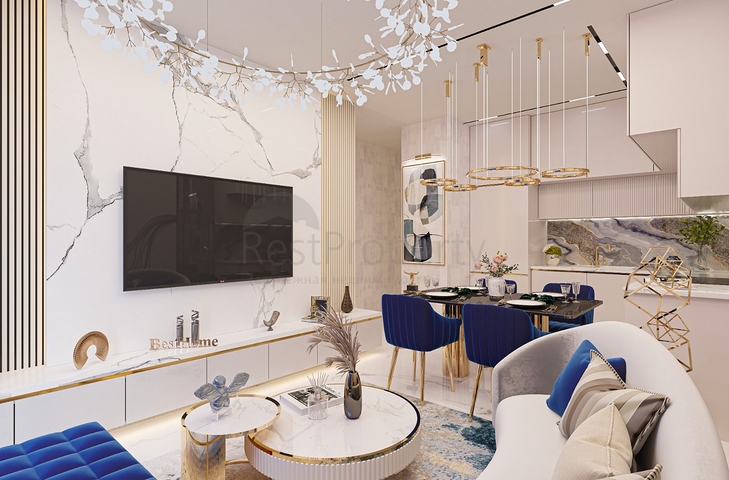 Квартира 2+1 в одном из лучших комплексов в центре Алании