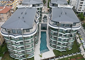 Квартира 2+1 в одном из лучших комплексов в центре Алании