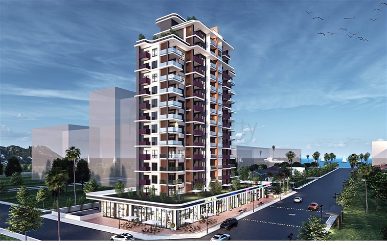 Комплекс на стадии строительства в Мерсине