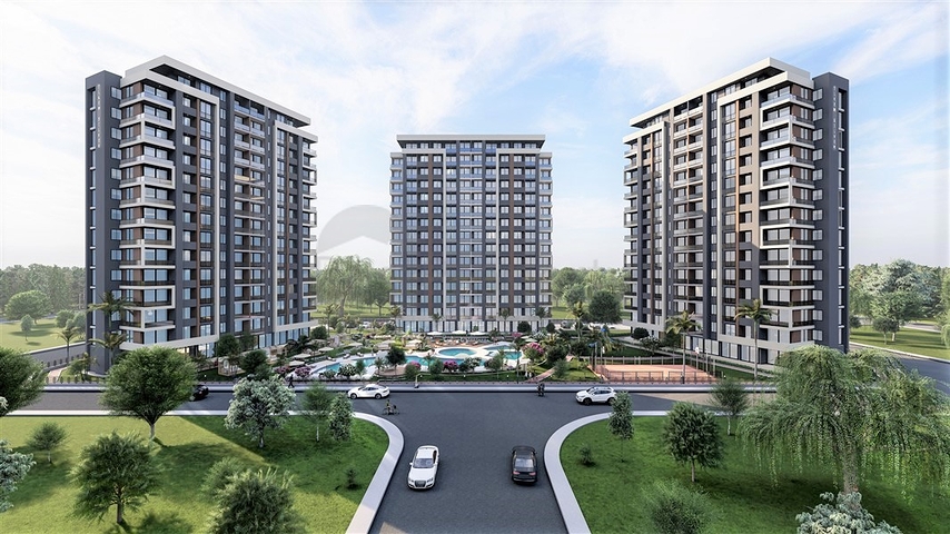 Комплекс на стадии строительства в районе Эрдемли Мерсин