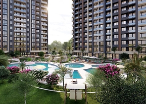 Комплекс на стадии строительства в районе Эрдемли Мерсин