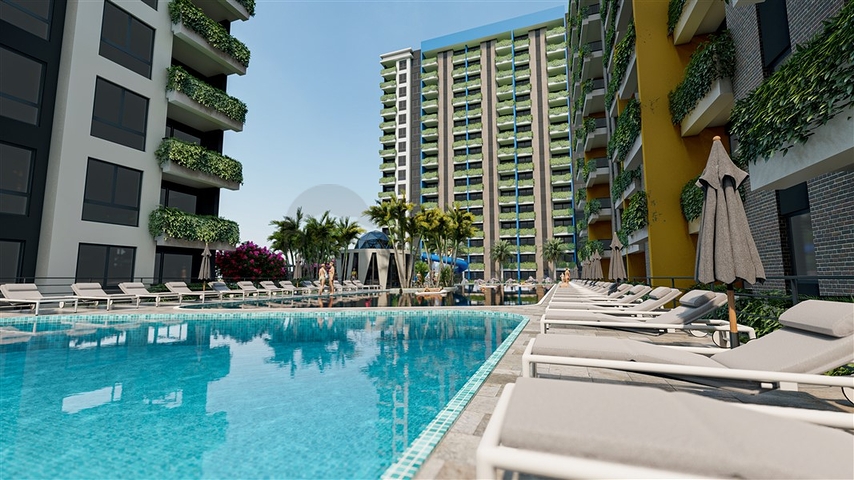 Инвестиционный проект в районе Эрдемли в 200 м от моря