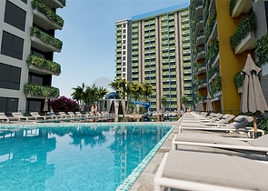 Инвестиционный проект в районе Эрдемли в 200 м от моря