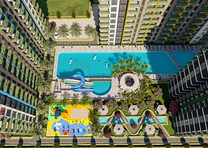 Инвестиционный проект в районе Эрдемли в 200 м от моря