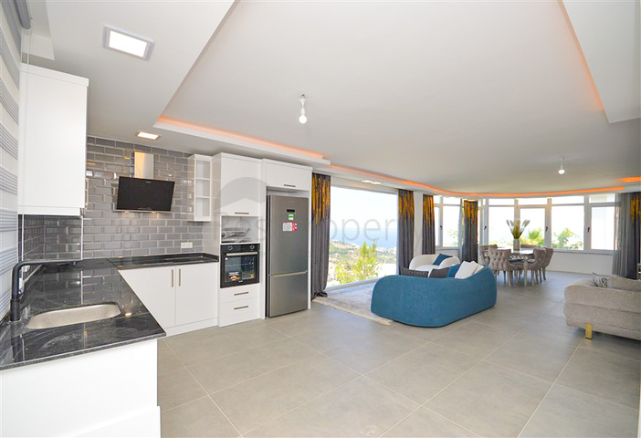 Вилла планировкой 3+1 в живописном районе Каргыджак