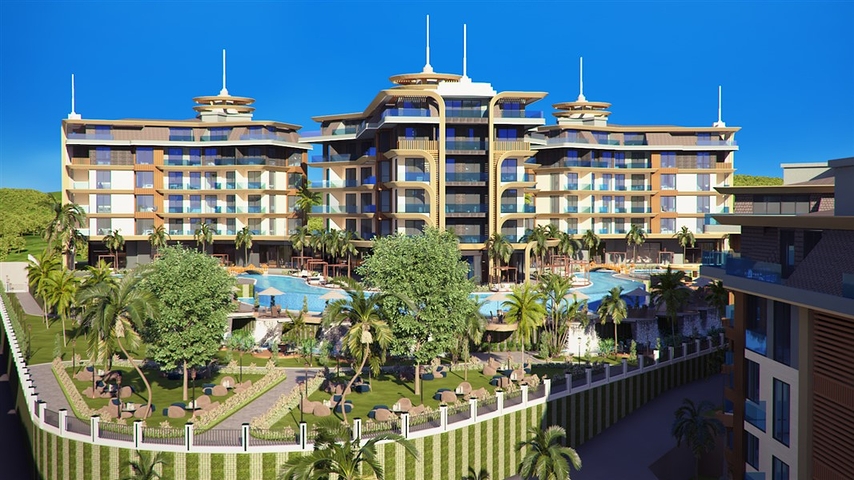 Новый строящийся премиальный комплекс в районе Кестель